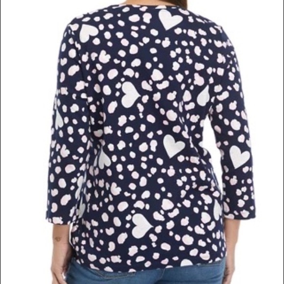 Kim Rogers Perfectly Soft 3/4 Length Tee - 1X - Picture 2 of 4